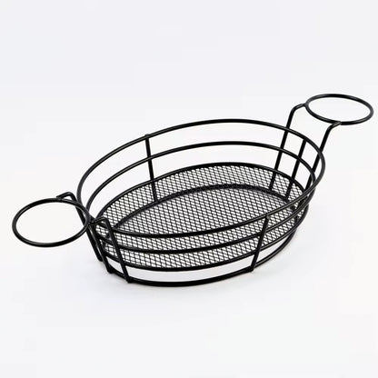 食物展示籃配帶兩個醬杯