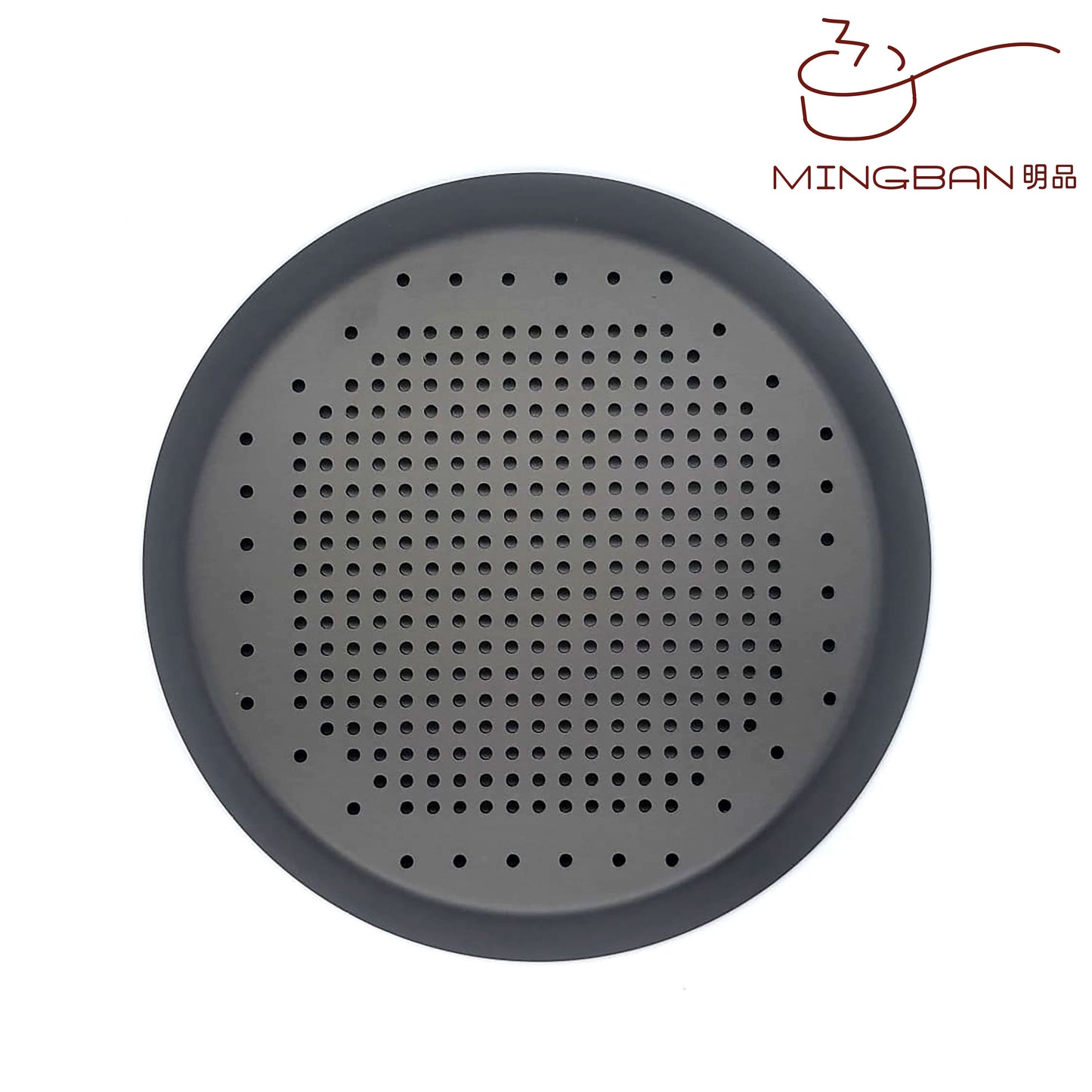 Round Shaped Perforated Pizza Pan (Hard Anode)