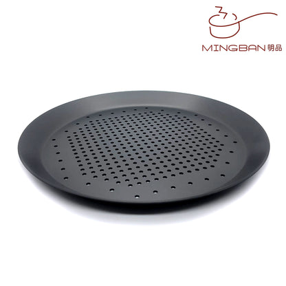Round Shaped Perforated Pizza Pan (Hard Anode)