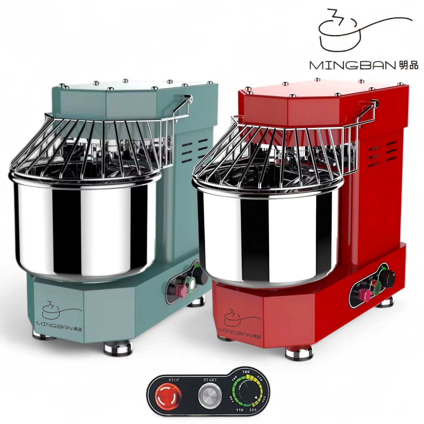 7L Commercial Stepless Variable Speed Double-Acting Dough Mixer 