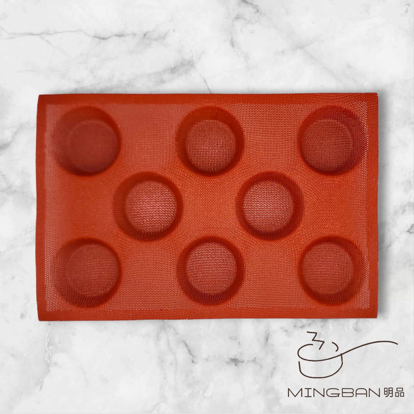 Non-Stick Perforated Fiberglass Round Bread Form (Red)