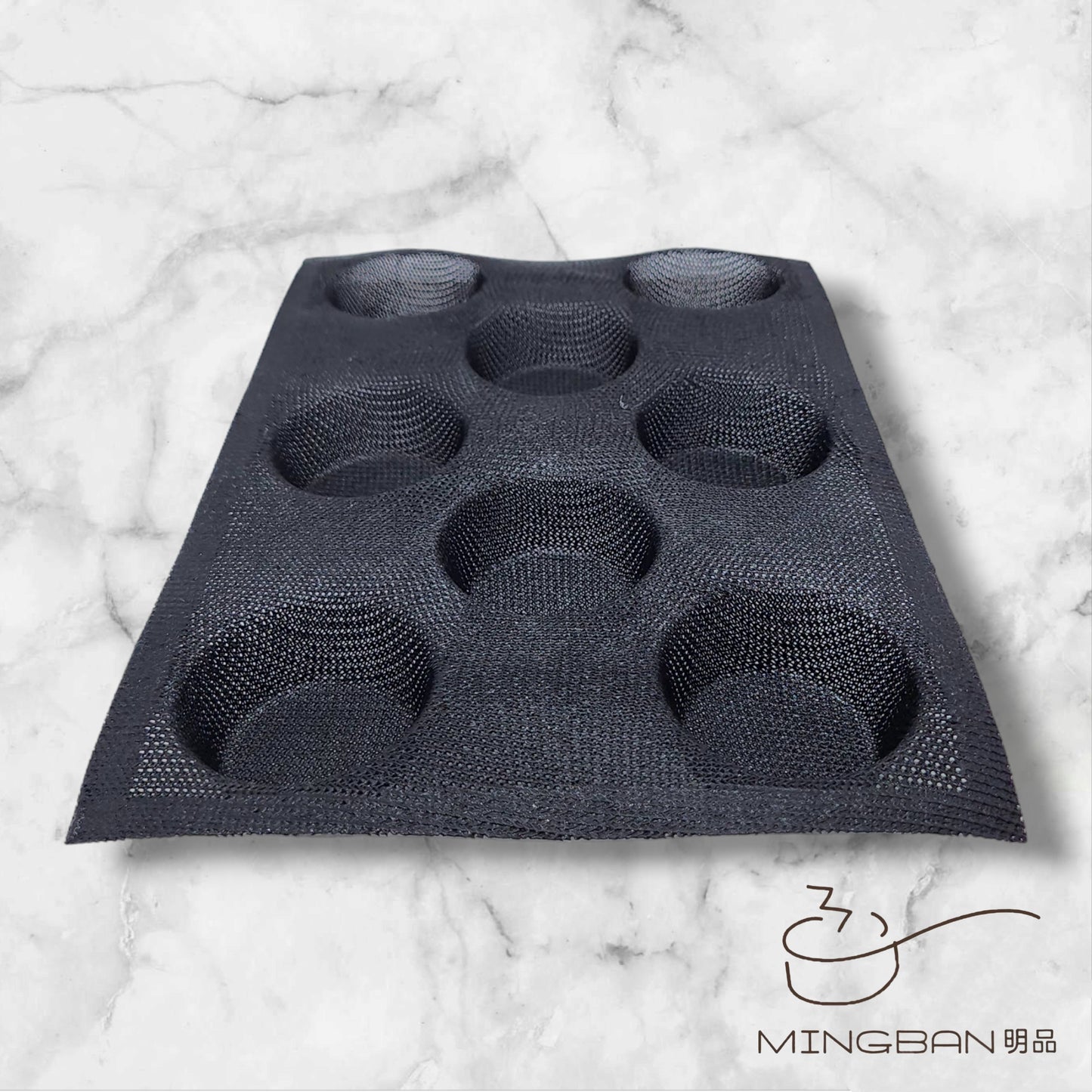 Non-Stick Perforated Fiberglass Round Bread Form (Black)