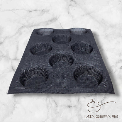 Non-Stick Perforated Fiberglass Round Bread Form (Black)