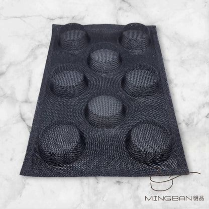 Non-Stick Perforated Fiberglass Round Bread Form (Black)