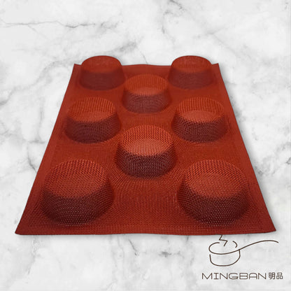 Non-Stick Perforated Fiberglass Round Bread Form (Red)