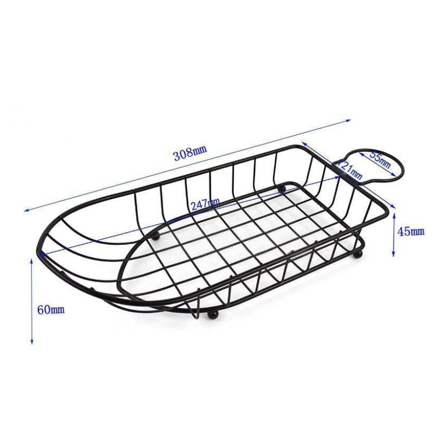 食物展示籃配帶一個醬杯