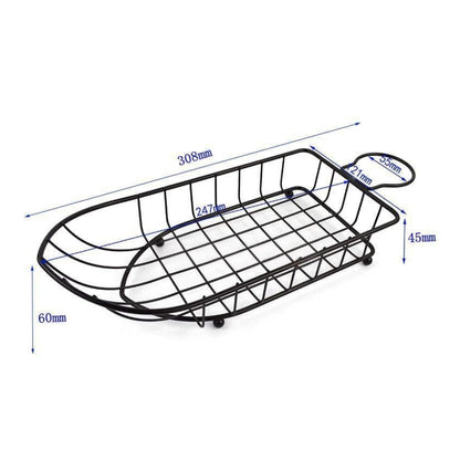食物展示籃配帶一個醬杯