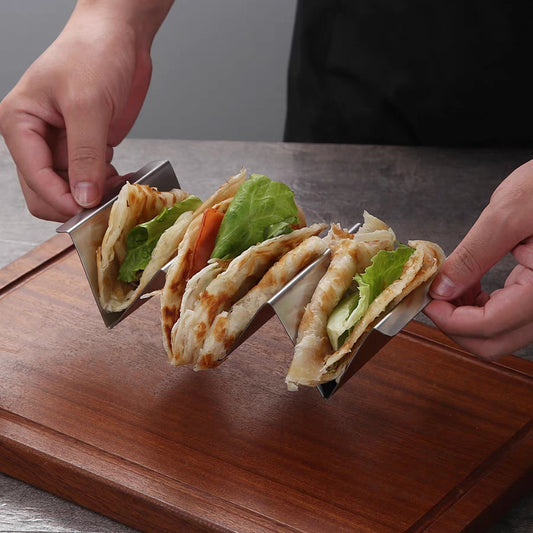Taco Holder Stand Rack with Handles (Serve 2 - 3 Tacos)