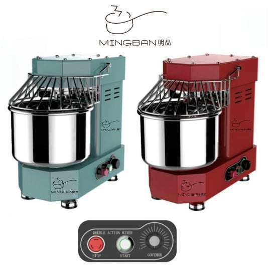 7L Commercial Stepless Variable Speed Double Action Spiral Dough Mixer 