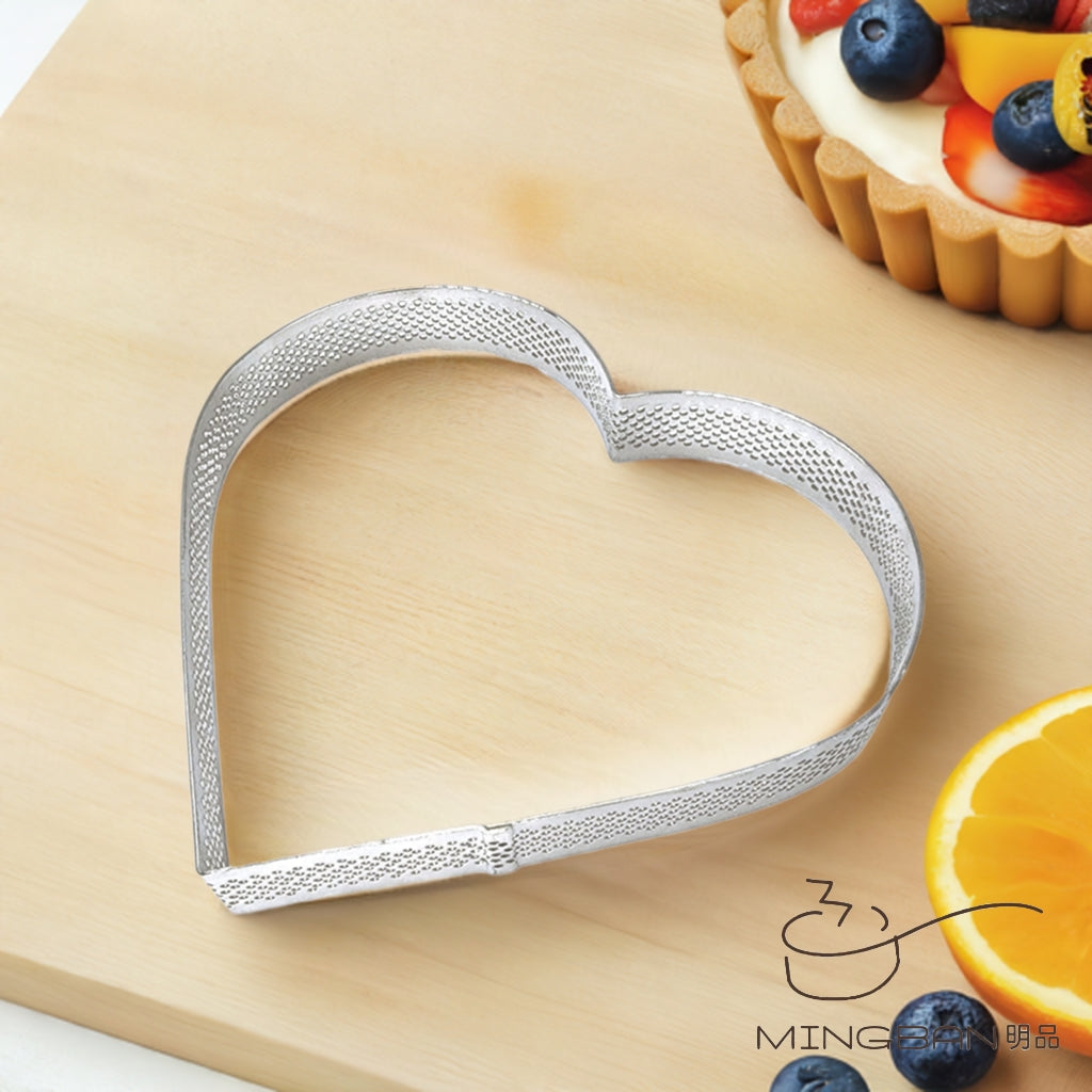 Heart Shape Perforated Tart Ring