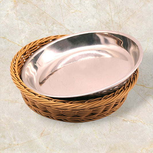Hand-woven PP imitation rattan woven tray