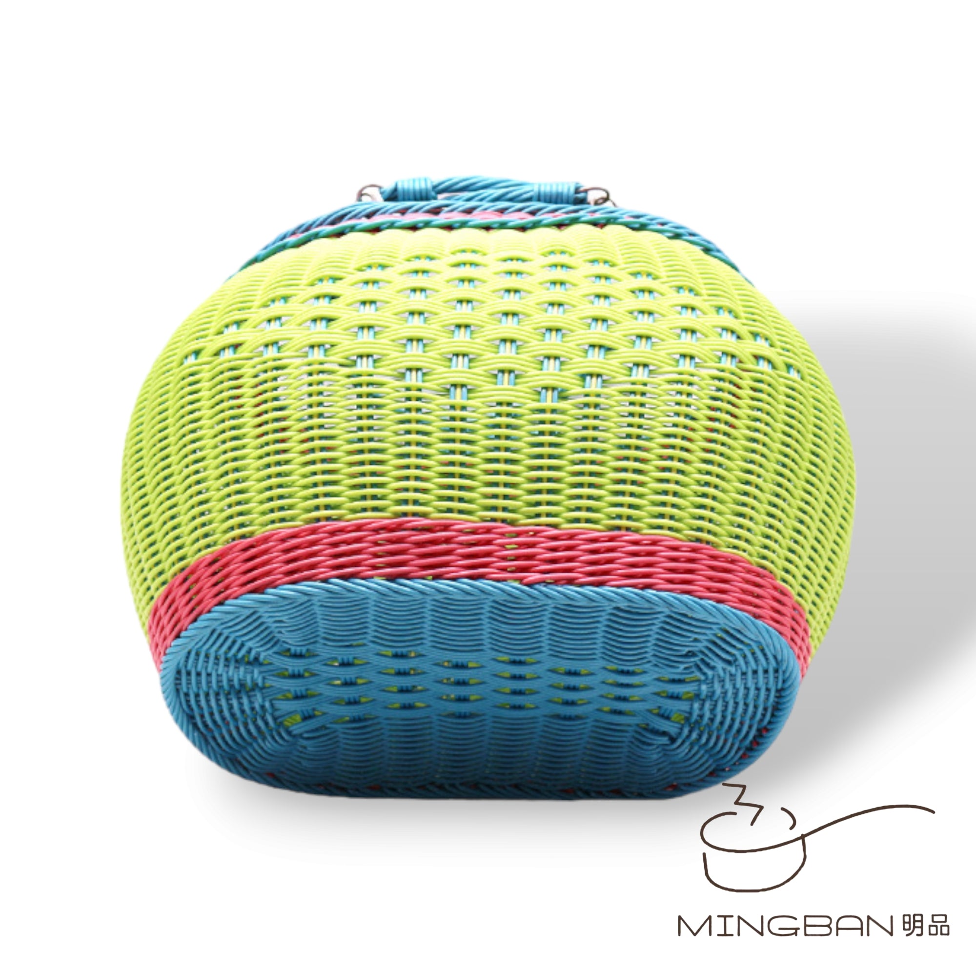 手工編織 PP 仿藤編織野餐手提籃