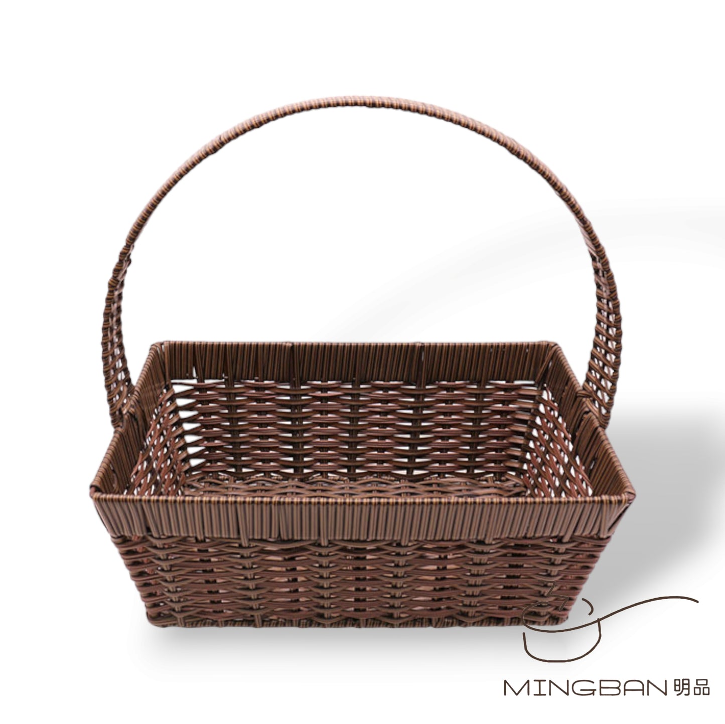 手工編織 PP 仿藤編織野餐手提籃