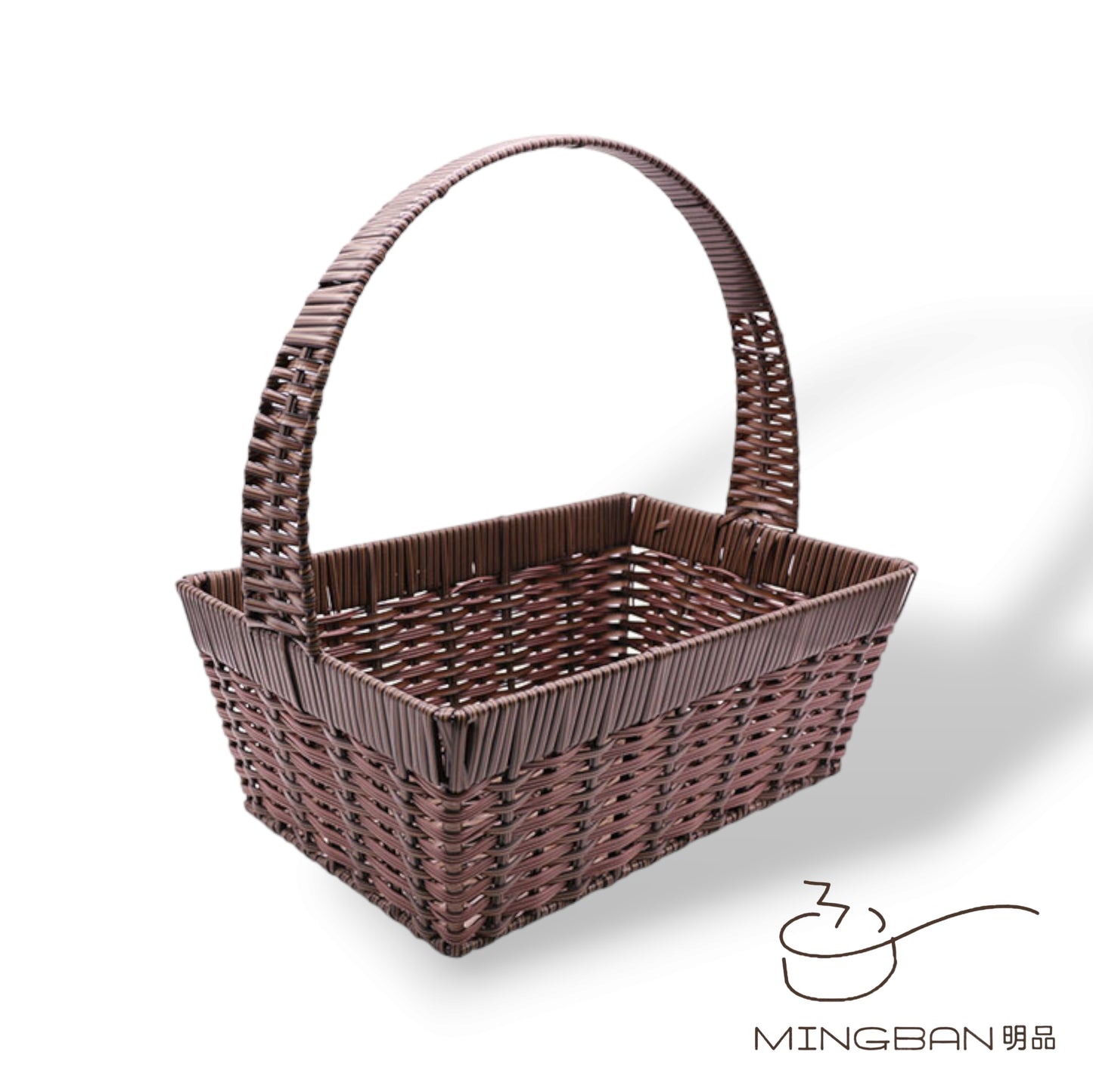 手工編織 PP 仿藤編織野餐手提籃