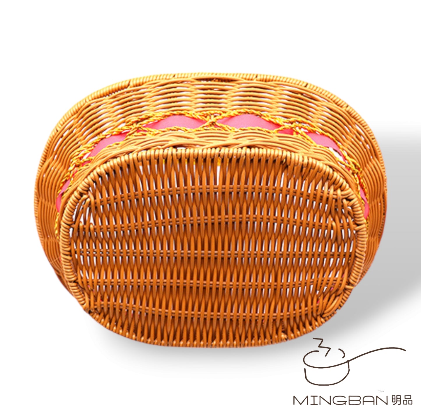 手工編織 PP 仿藤編織野餐手提籃