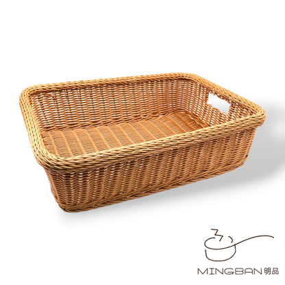 手工編織 PP仿藤製 酒店毛巾收納籃