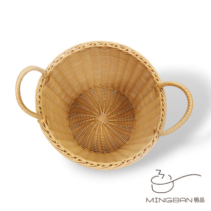 手工編織 PP 仿藤編織毛巾收納籃