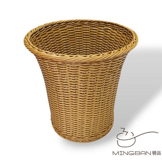 Handwoven PP imitation rattan hotel towel storage basket