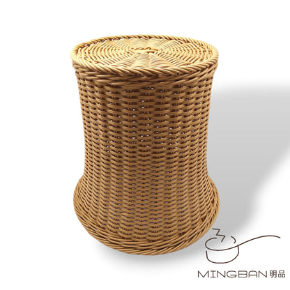 手工編織 PP 仿藤編織毛巾收納籃