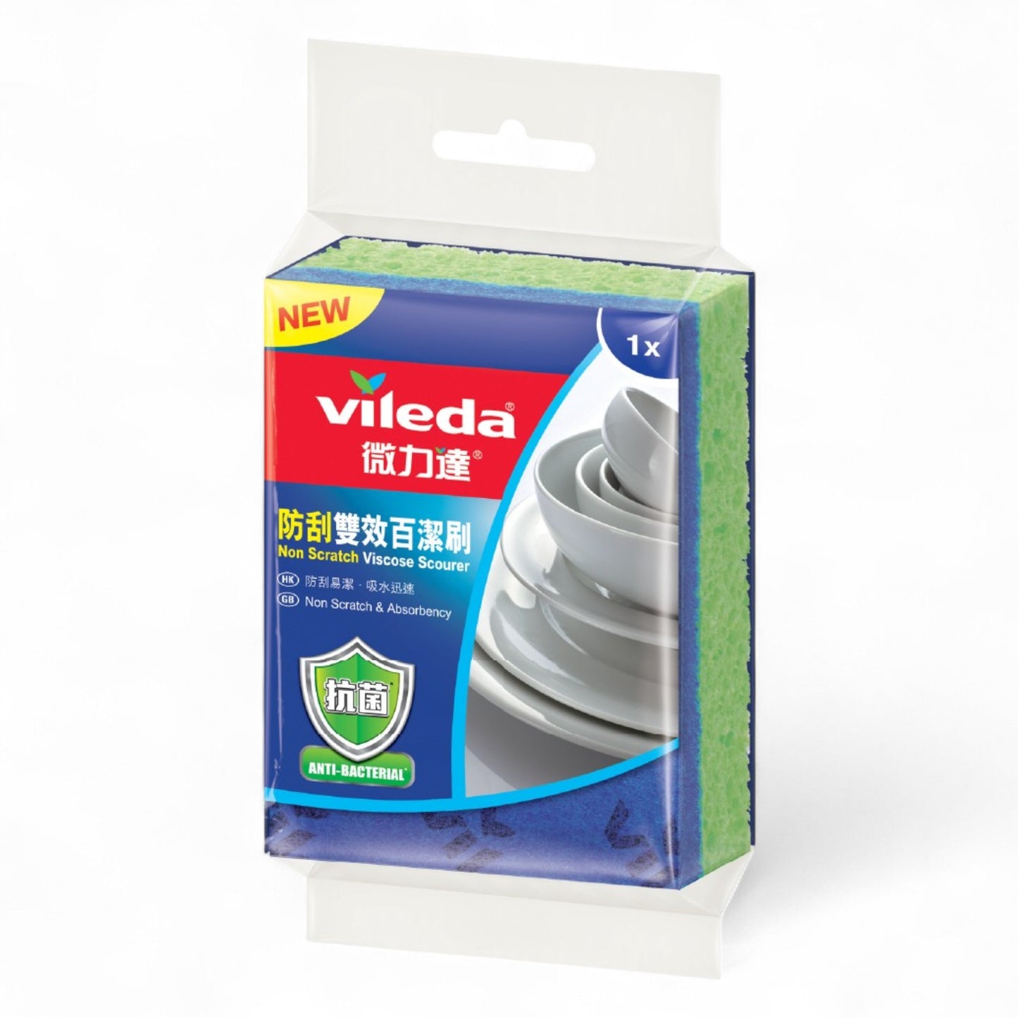 微力達 - 防刮雙效百潔刷1片裝