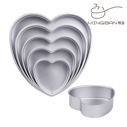 Heart-shaped cake mold (solid base/anode) 