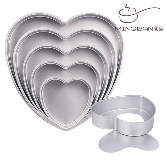 Heart Shaped Cake Mold ( Removable Bottom Plate / Anodized)