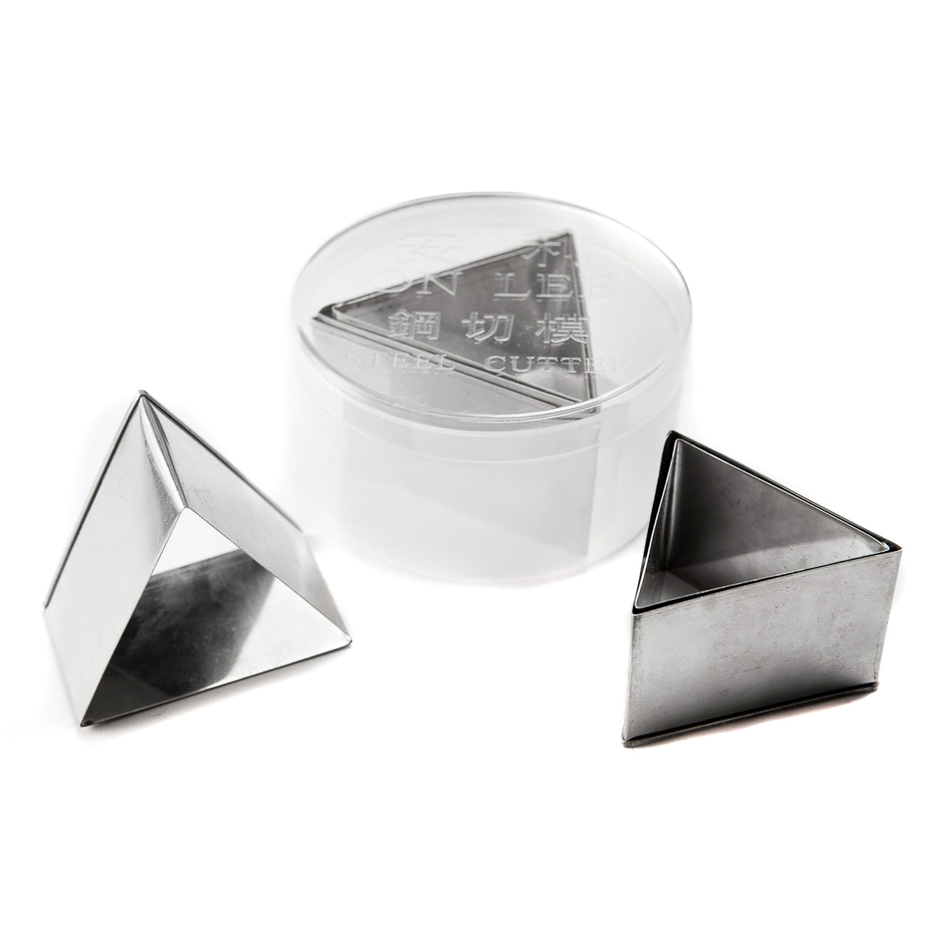 Triangular stainless steel cutting die (pack of 6)