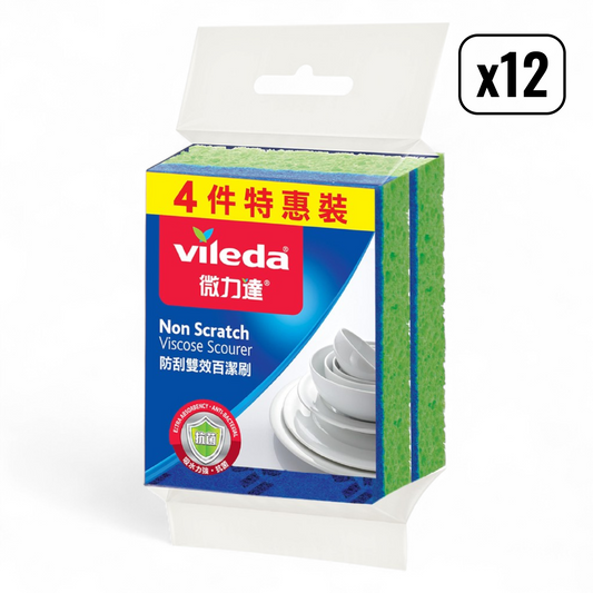 微力達 - 防刮雙效百潔刷4片裝