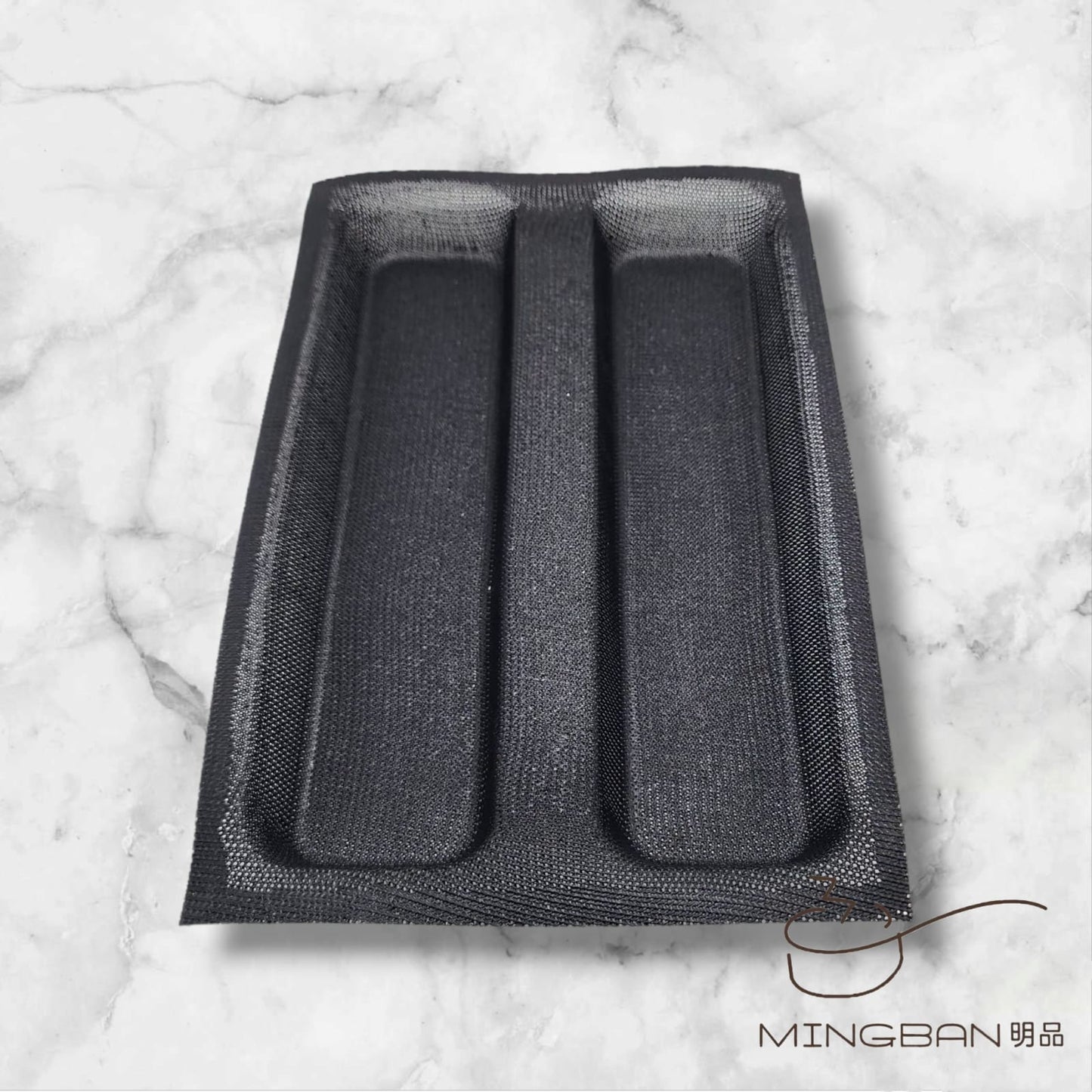 Non-Stick 2 Cup Hot-Dog Baguette Perforated Fiberglass Bread Form