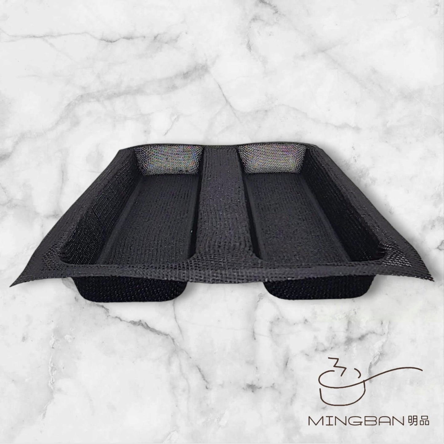 Non-Stick 2 Cup Hot-Dog Baguette Perforated Fiberglass Bread Form