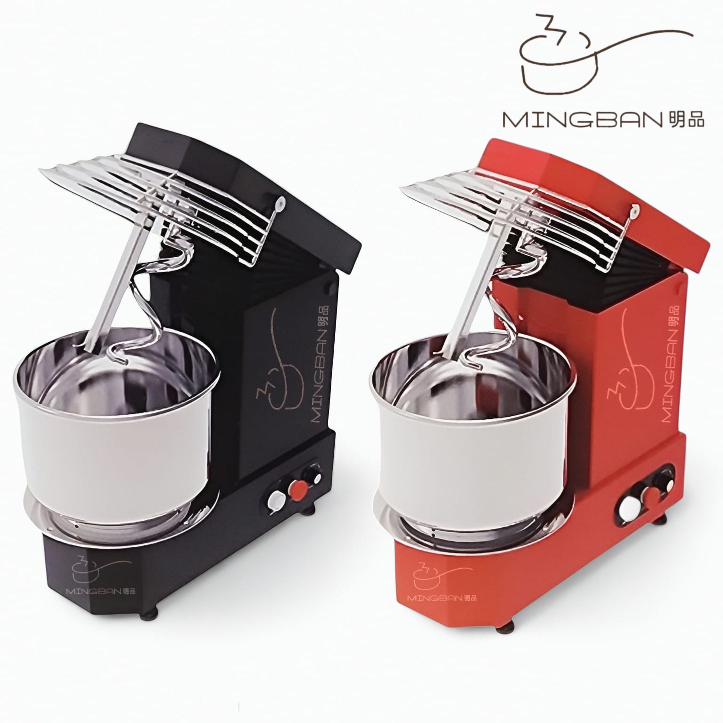 Professional Home and Commercial Dough Mixer - 5L / 7L / 10L (Removable Mixing Bowl)