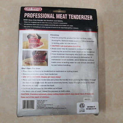 Chef Master Professional Meat Tenderizer (48 Stainless Steel Blades) #90009