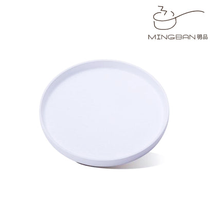 9寸 磐石紋直身圓盤 (白色)