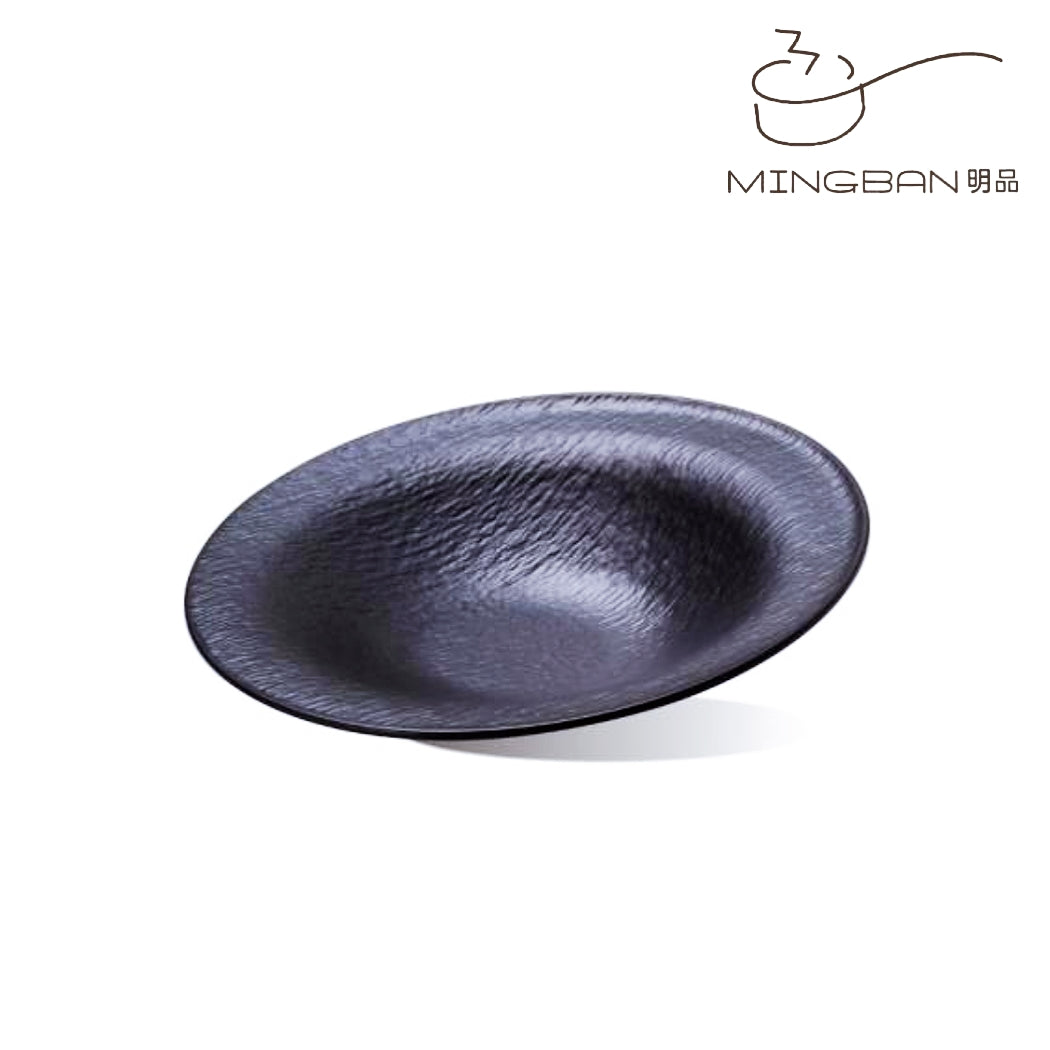 12.5" Slanted Melamine Bowl (Black)