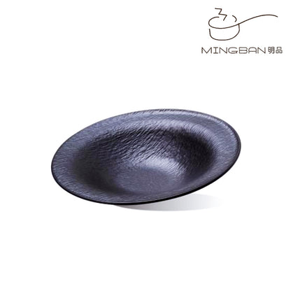 12.5" Slanted Melamine Bowl (Black)
