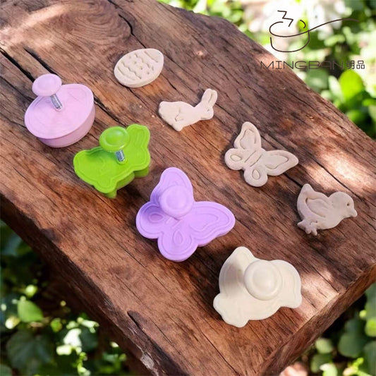 3D Plastic Press Cookie Mold - Easter