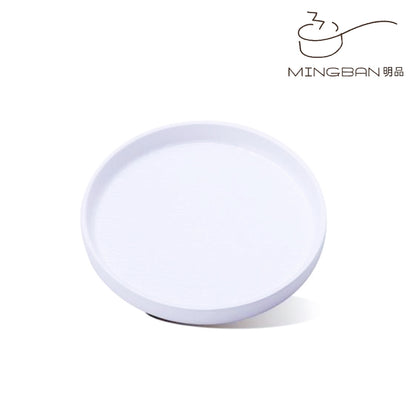 7寸 磐石紋直身圓盤 (白色)