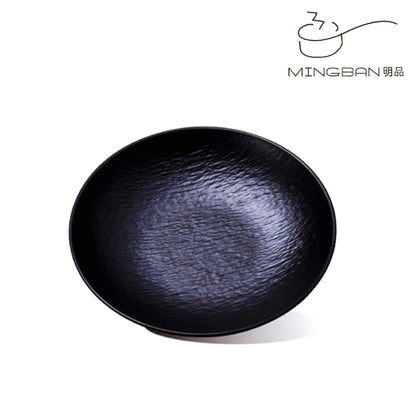 10" Melamine Deep Plate (Black)