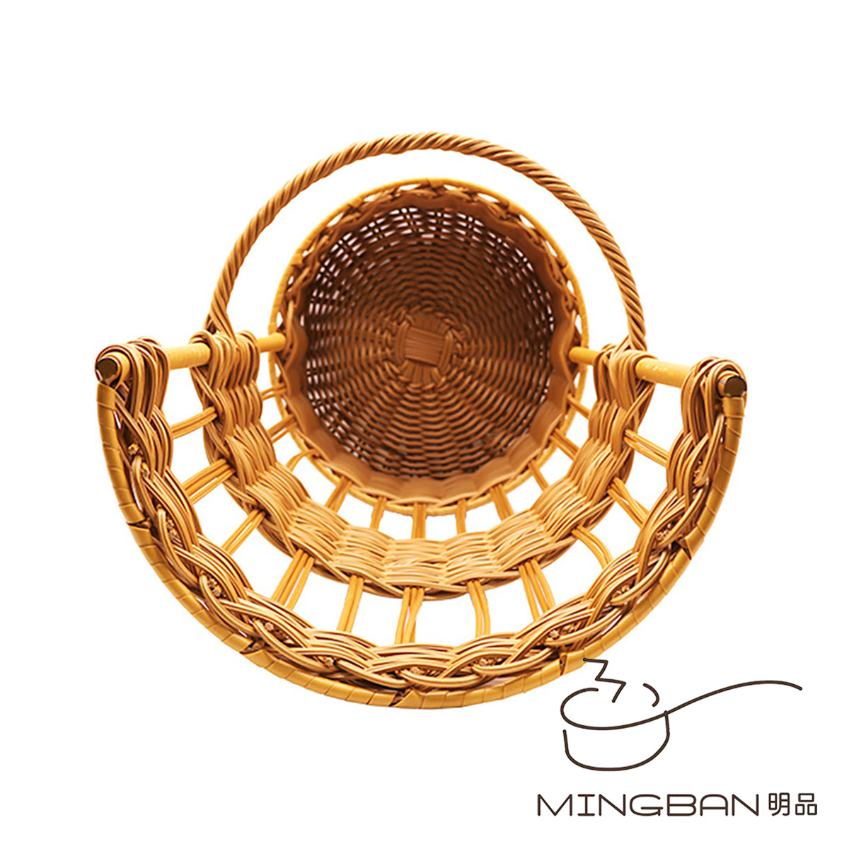 手工編織 PP 仿藤編織法式長棍麵包籃