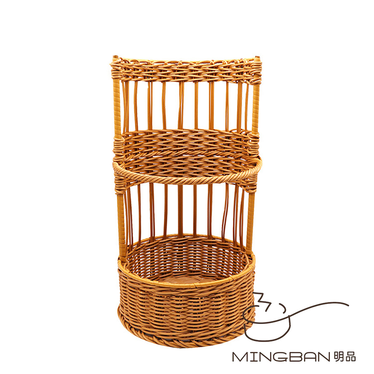 Hand Woven PP Rattan French Bread Basket