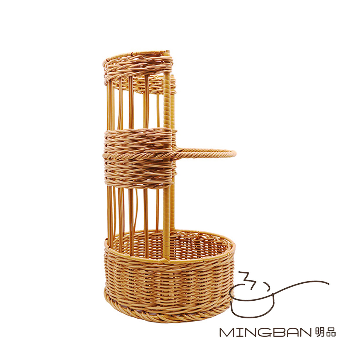 手工編織 PP 仿藤編織法式長棍麵包籃