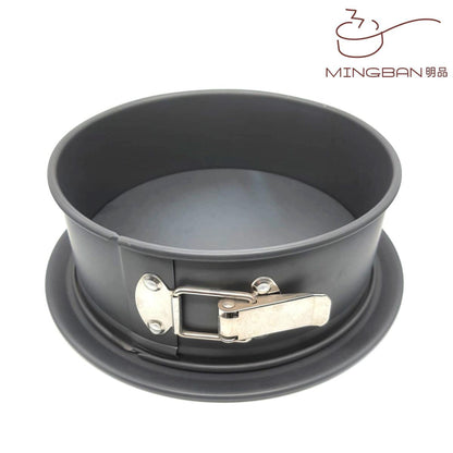 9x3 inch stainless steel buckle round cake aluminum mold (movable bottom / hard film)