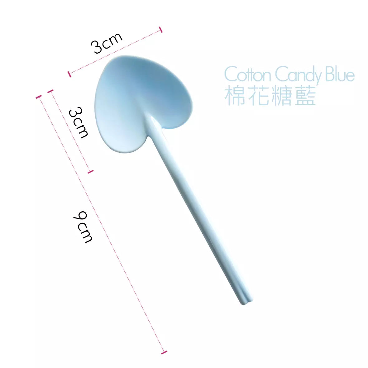 (Crazy discount) 9cm PS party disposable plastic heart-shaped spoon 
