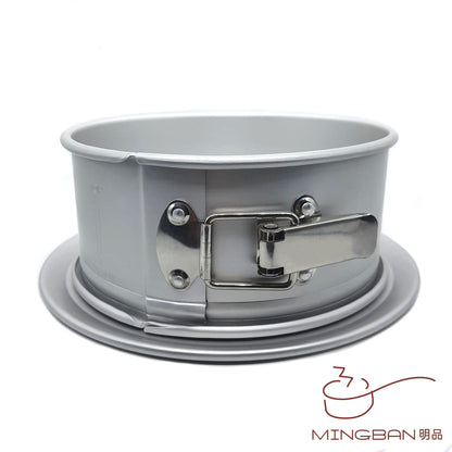 8-inch stainless steel buckle round cake aluminum mold (movable bottom/anode) 