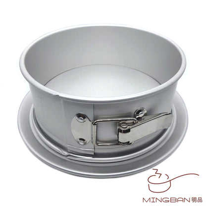 8-inch stainless steel buckle round cake aluminum mold (movable bottom/anode) 