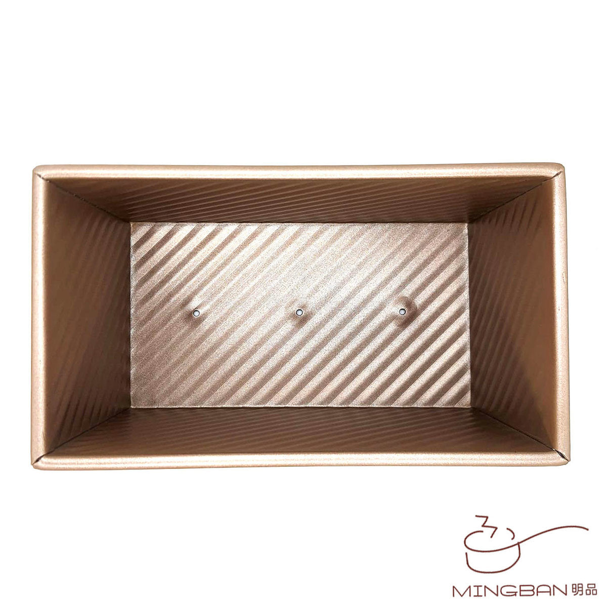 450g 不黏塗層吐司盒連蓋 (金色/陽極/波紋)