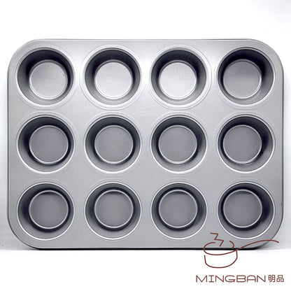 12連Muffin杯子/鬆餅蛋糕模 焗盤