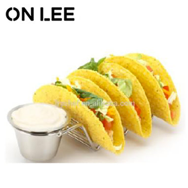 Taco Holder Stand Rack with Cup