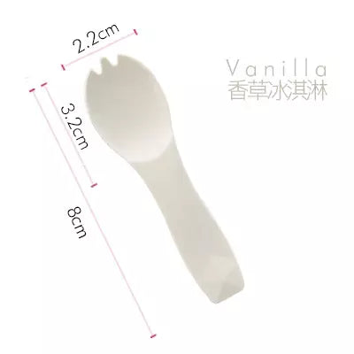 8cm PLA 環保可分解一次性雪糕湯匙