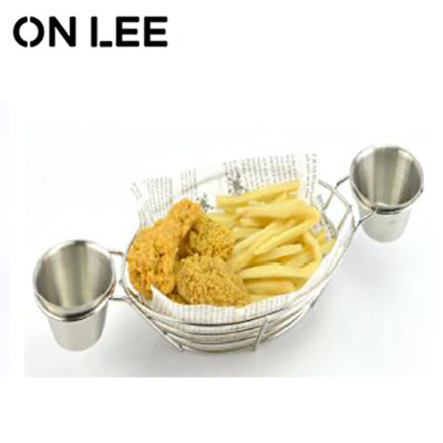 Fry basket with 2 cups